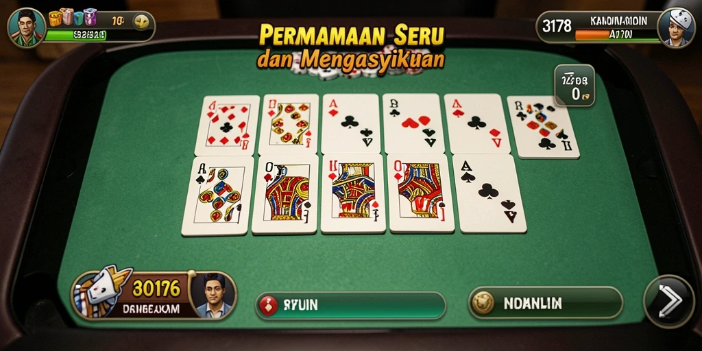 Tampilan gameplay seru dari permainan Domino 3178.
