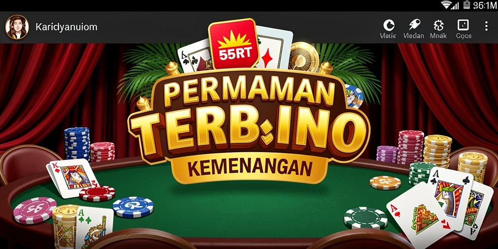 Tampilan gameplay menarik dari 55RT dengan variasi permainan Kasino.