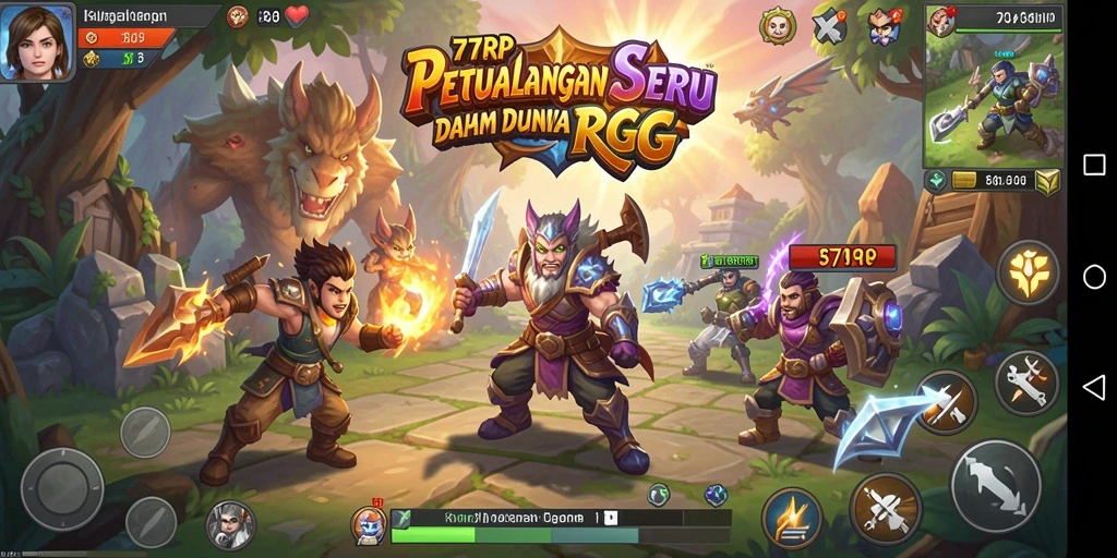 Tampilan gameplay <strong>77RP</strong> yang penuh aksi dan petualangan.