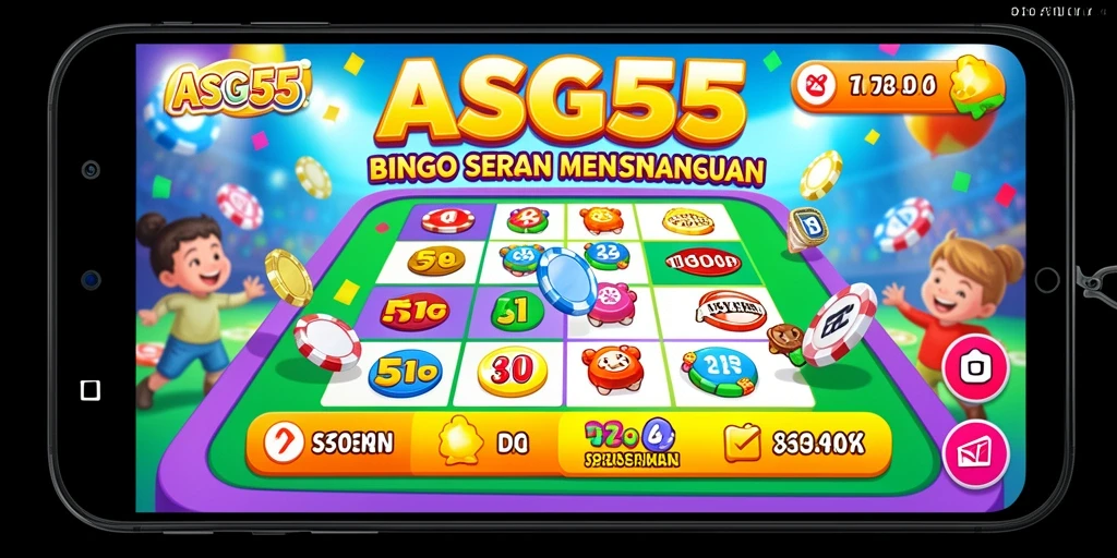 Screenshot permainan ASG55 menampilkan momen seru saat bermain bingo.