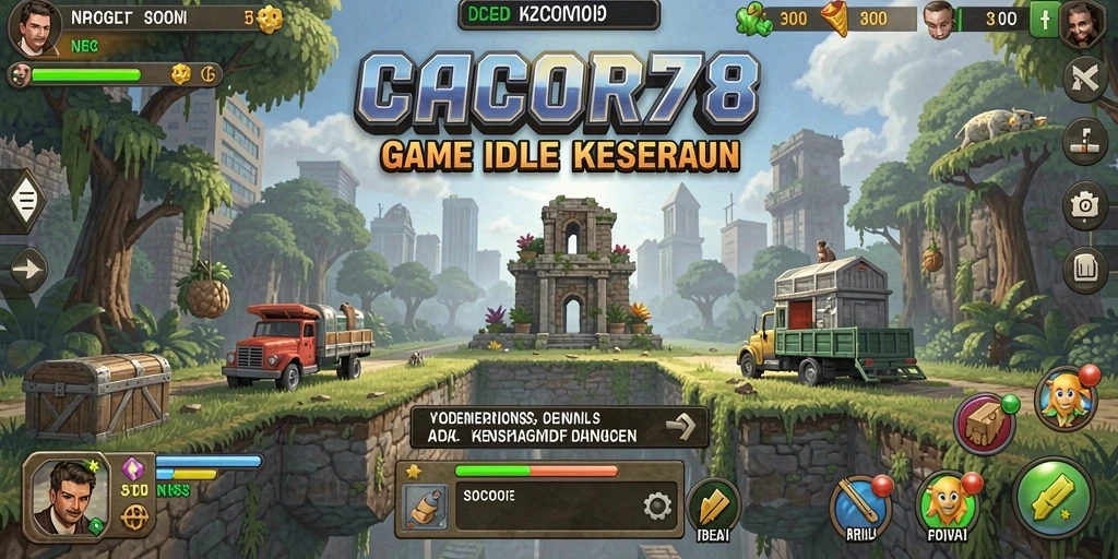 Tampilan gameplay seru dari CACOR78 yang adiktif dan penuh warna.