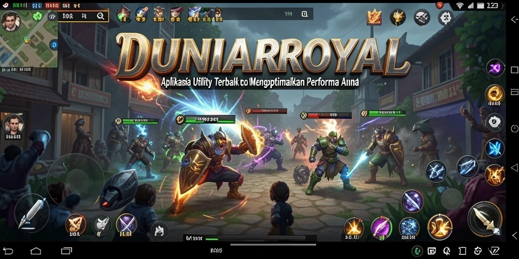 Tampilan antarmuka DUNIAROYAL yang sederhana dan menarik.