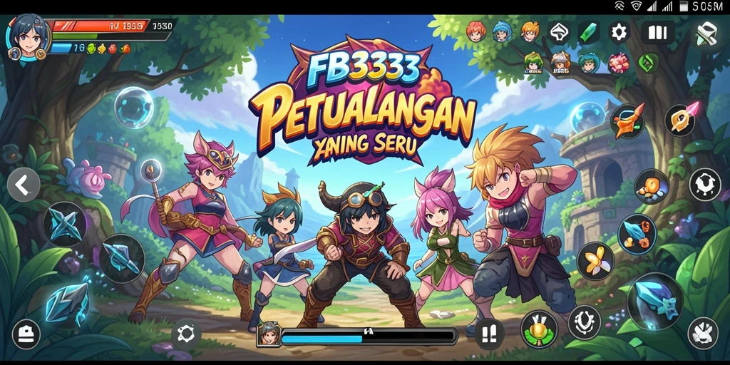 Tampilan screenshot FB333 menunjukkan aksi seru dalam dunia anime.