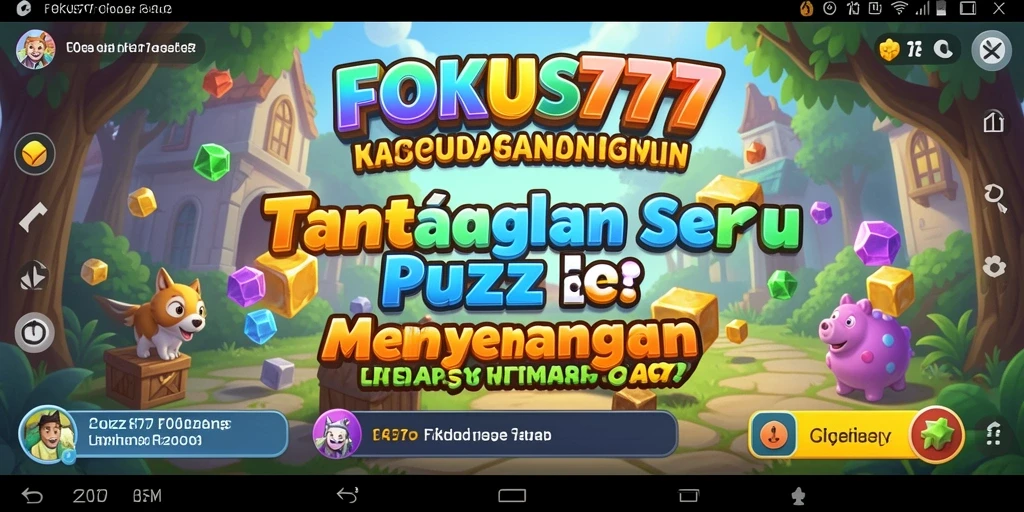 Tampilan screenshot dari gameplay menantang di FOKUS777.