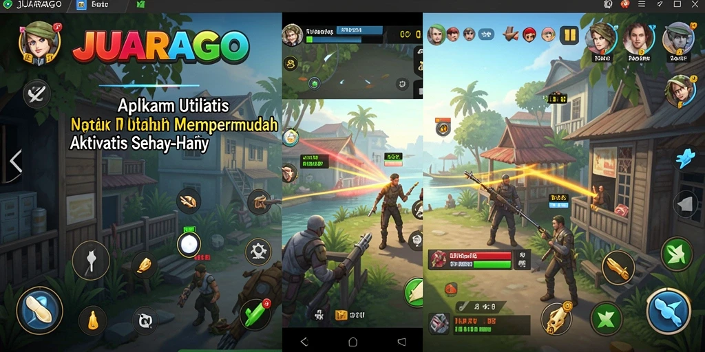 Tampilan screenshot JUARAGO yang menampilkan berbagai fitur utilitas.