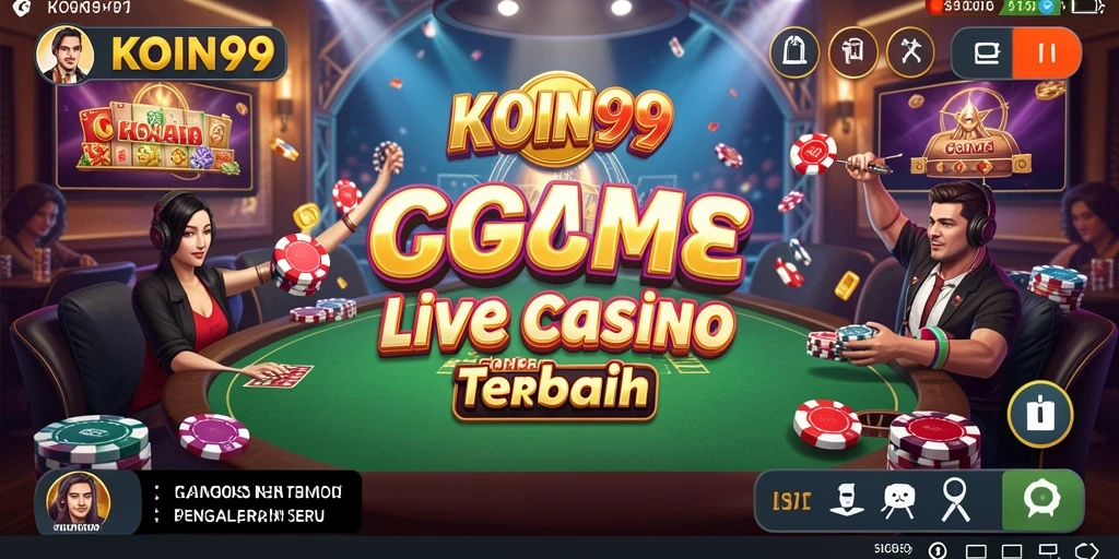 Tampilan gameplay KOIN99 yang seru dan interaktif dalam Live Casino.