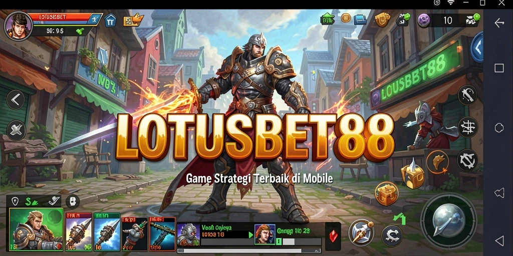 Tampilan gameplay SLG yang mendebarkan dari LOTUSBET88.
