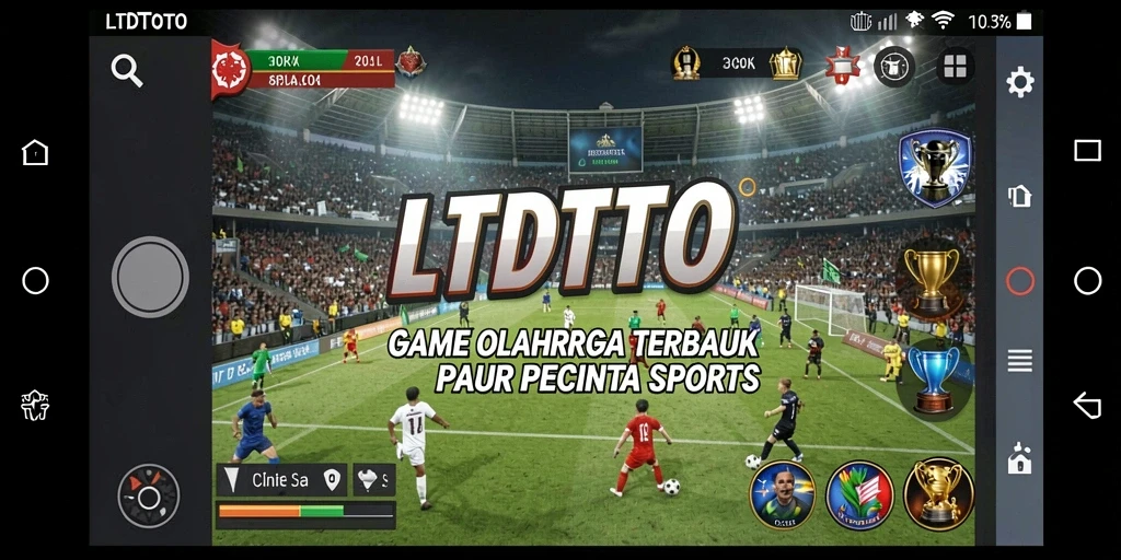 Tampilan gameplay LTDTOTO yang mendebarkan dengan karakter olahraga.