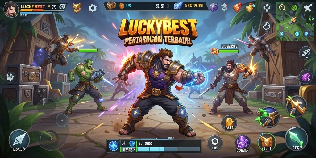 Tampilan mencolok dari pertempuran seru di LUCKYBEST.