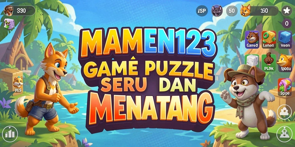 Tampilkan gameplay MAMEN123 dengan puzzle yang menantang dan interaktif.