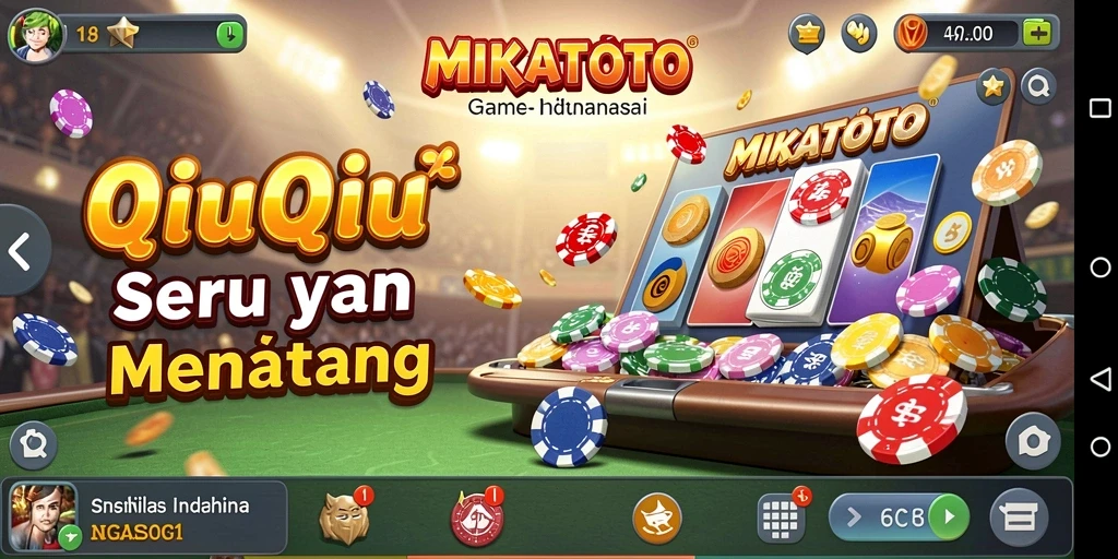 Screenshot gameplay QiuQiu yang menampilkan suasana kompetitif permainan.