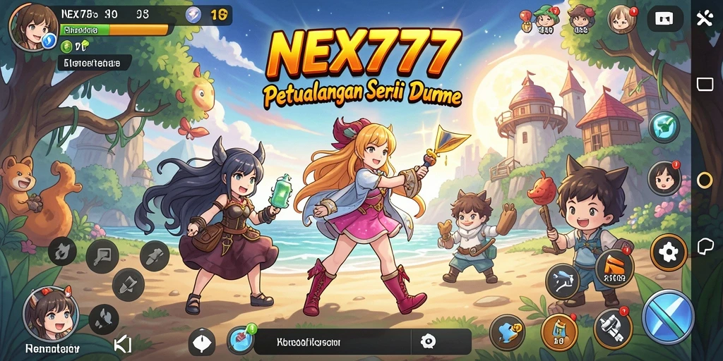 Tangkapan layar menunjukkan aksi pertempuran seru dalam NEX777.