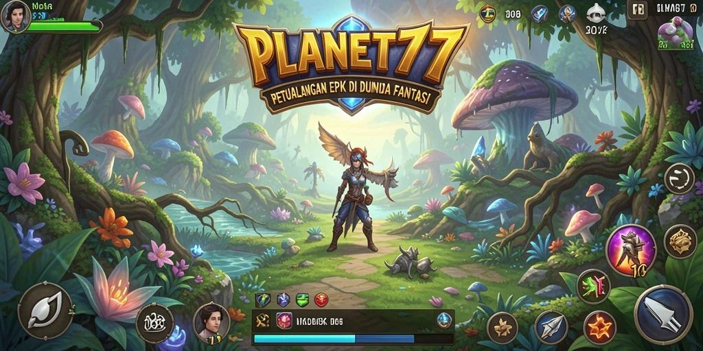 Tangkapan layar gameplay <strong>PLANET77</strong> menampilkan aksi seru dalam dunia RPG.