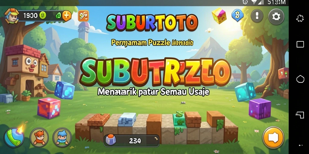Tampilan gameplay menarik dari SUBURTOTO dengan berbagai teka-teki.