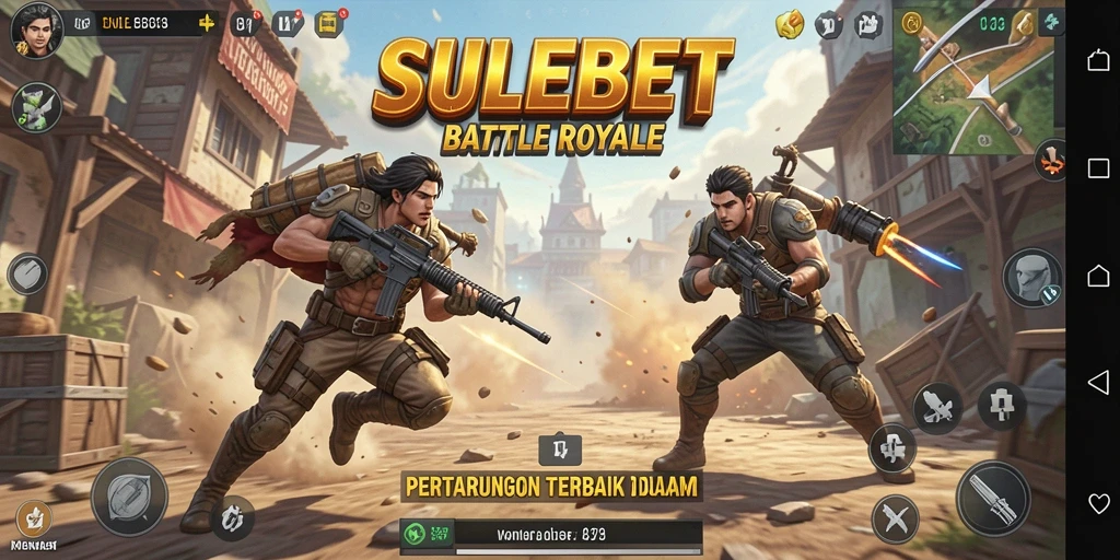 Gameplay mendebarkan di arena SULEBET Battle Royale.