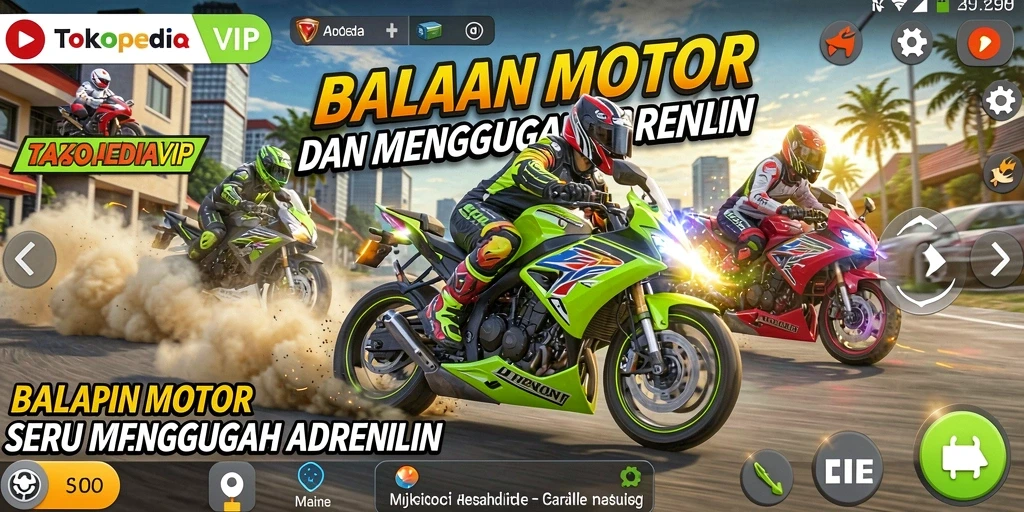Tampilan gameplay TOKOPEDIAVIP yang mendebarkan dan seru.