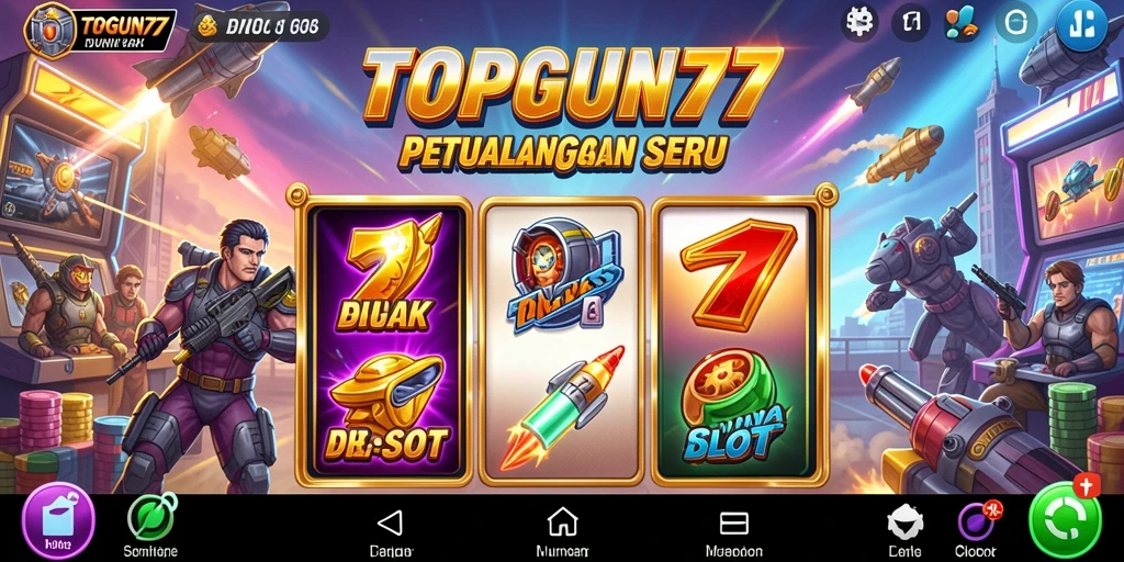 Tampilan gameplay Slot yang menarik di TOPGUN77.