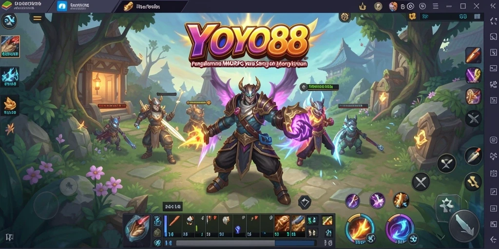 Tangkapan layar utama <strong>YOYO88</strong> menampilkan aksi gameplay MMORPG yang menarik.